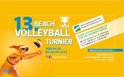 13. Beachvolleyballturnier vom 04.09. bis 09.09.